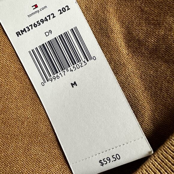 NEW Tommy Hilfiger Camel Tan Argyle Sweater V Neck Golf Caddyshack Sporty Preppy - Picture 7 of 8